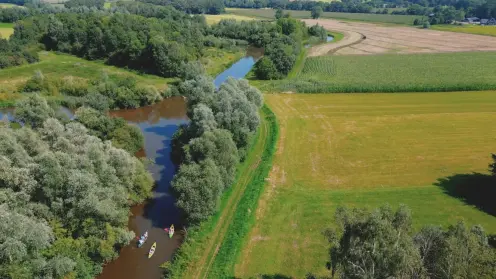 De Berkel waar een deel van het Klompenpad langs leidt